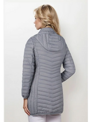 Damen Daunenjacke Mit Kapuze | Mit Reißverschluss