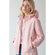 Damen Kapuzen-Regenjacke | Mit Reißverschluss