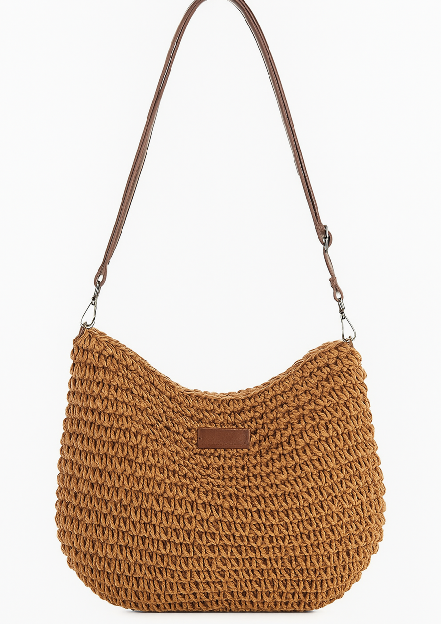 Eryln Strohumhängetasche | Khaki