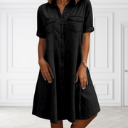 Lea | Feminines Damen Denim-Kleid modern und stilvoll
