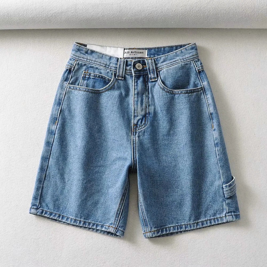 Damen High-Waist Shorts – Elegante Sommer-Shorts mit weitem Bein