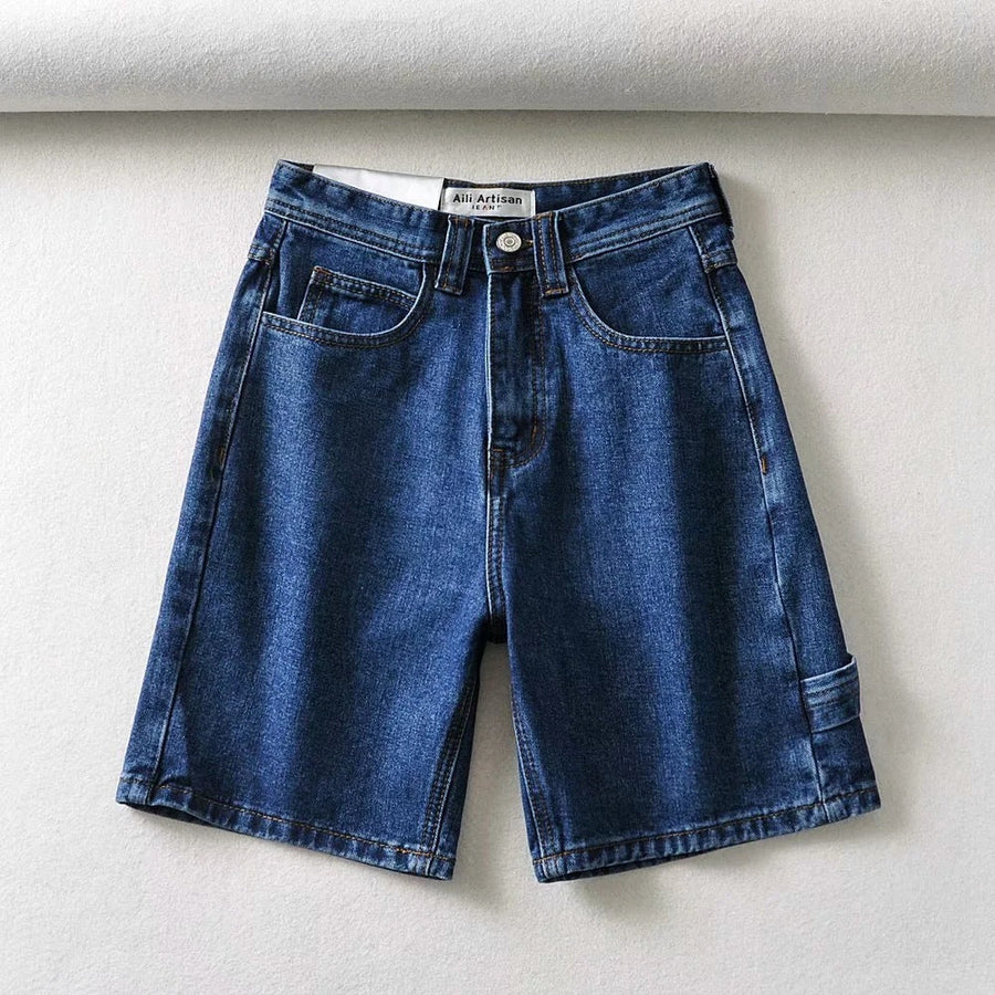 Damen High-Waist Shorts – Elegante Sommer-Shorts mit weitem Bein