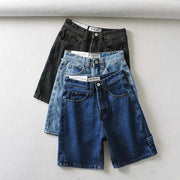 Damen High-Waist Shorts – Elegante Sommer-Shorts mit weitem Bein