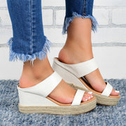 HempStyle™ – Elegante Damen Keilabsatz Sandalen aus natürlichem Hanf