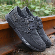 Sportliche Herren-Turnschuhe aus strapazierfähigem Segeltuch - Mateo