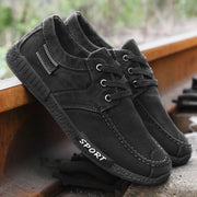 Sportliche Herren-Turnschuhe aus strapazierfähigem Segeltuch - Mateo