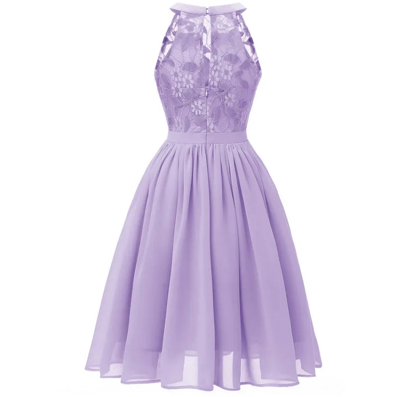 Heidi-Mode | Chiffonkleid mit Spitze und Rüschen