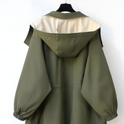 Aleera Elegante Windjacke mit Wetterschutz | Grün