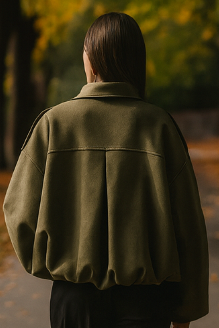 Nala Vintage Oversized Jacket | Grün