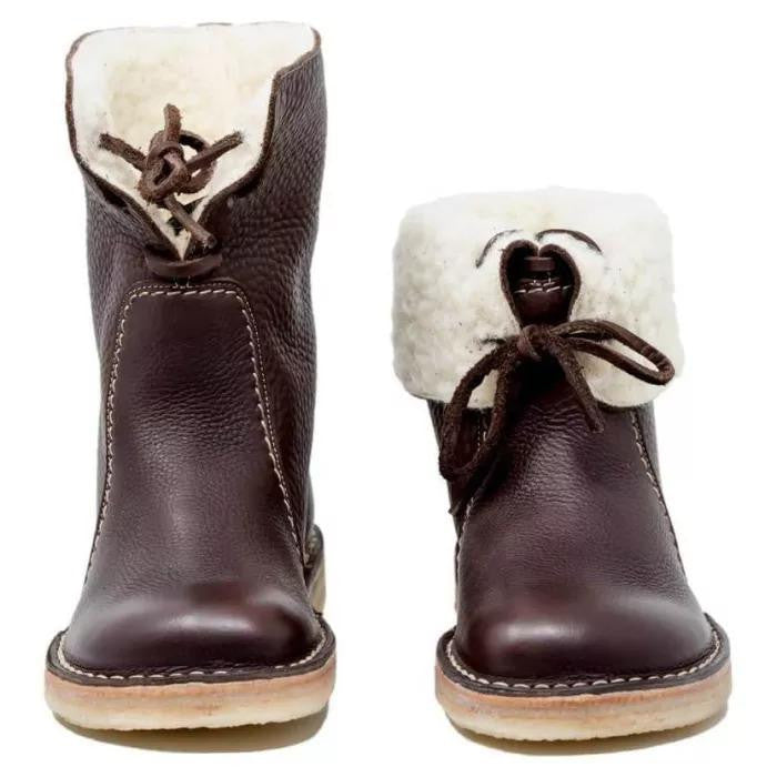 Alma - Gemütliche Stiefeletten mit Lammfellfutter für wärmende Wintertage | Warme und stylische Winterstiefeletten für Damen
