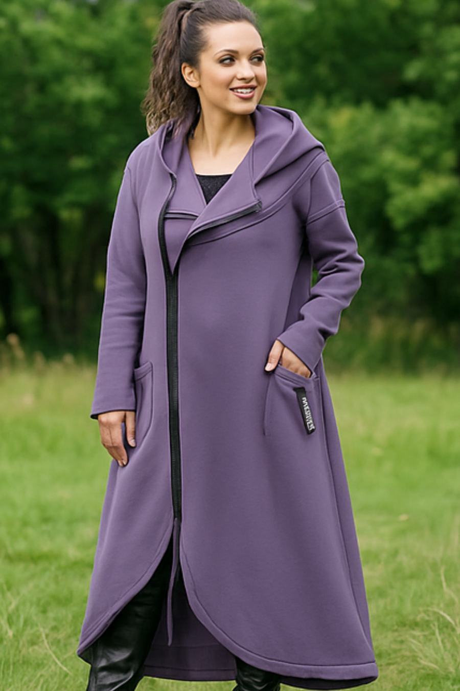 Nana Hoodie mit Reißverschluss | Lila
