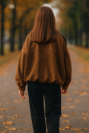 Nala Vintage Oversized Jacket | Braun