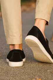 Chase Elegante Wildleder-Loafer | Schwarz