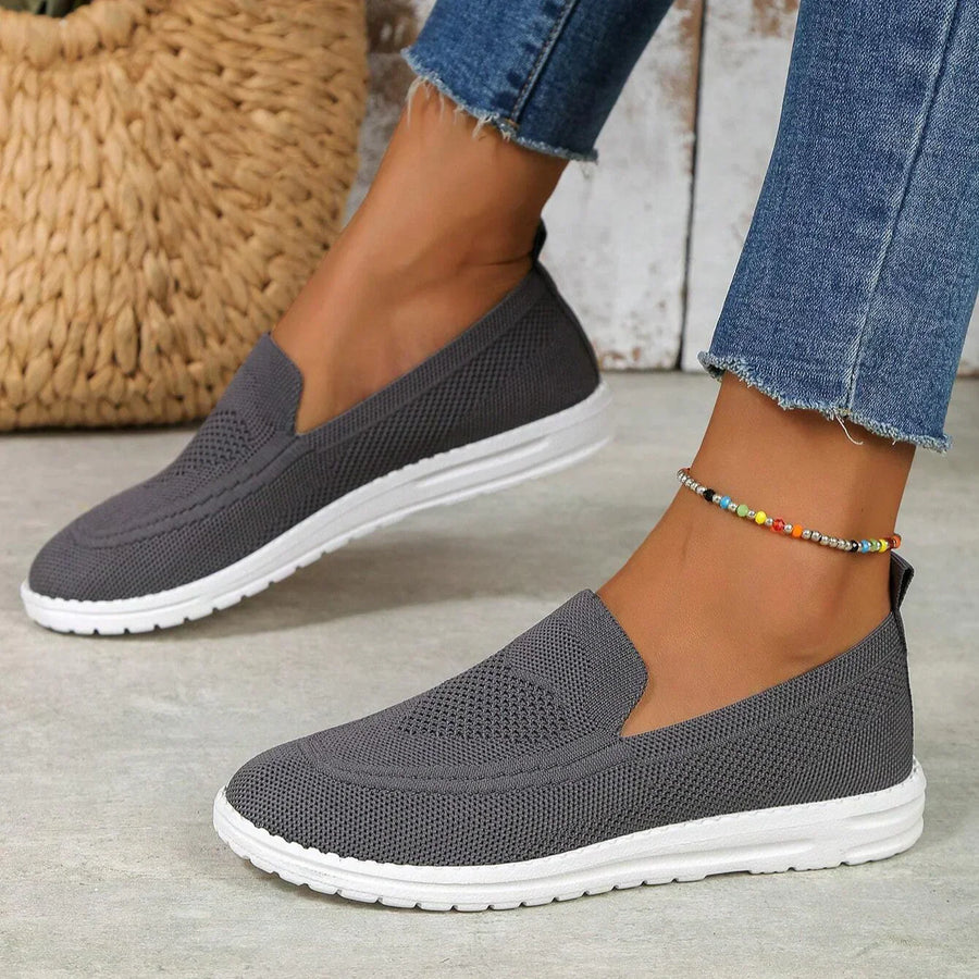 Orthopädische Slipper für Damen aus Mesh mit Fußgewölbestütze