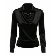 Lynn Elegante Bluse | Schwarz