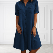 Lea | Feminines Damen Denim-Kleid modern und stilvoll