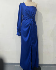 Helena - Elegantes One-Shoulder-Kleid mit Schlitz für Damen