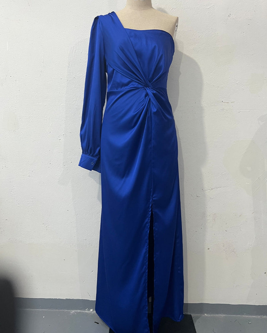 Helena - Elegantes One-Shoulder-Kleid mit Schlitz für Damen