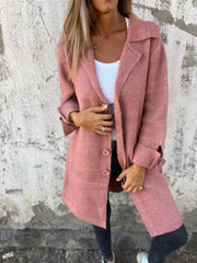 Ivanka | Langer Mantel mit Manschetten im Casual-Look