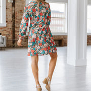 Kuscheliges Kleid | Hemdkleid mit Blumenmuster für dich
