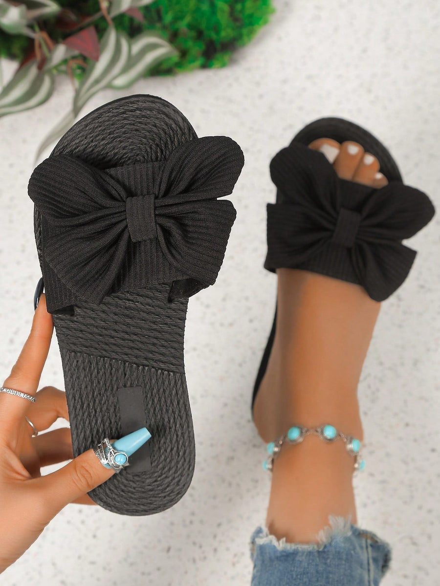 Boho Sandalen mit Schleife & Jutefußbett – Sommerlich & Bequem | Zendoo.de