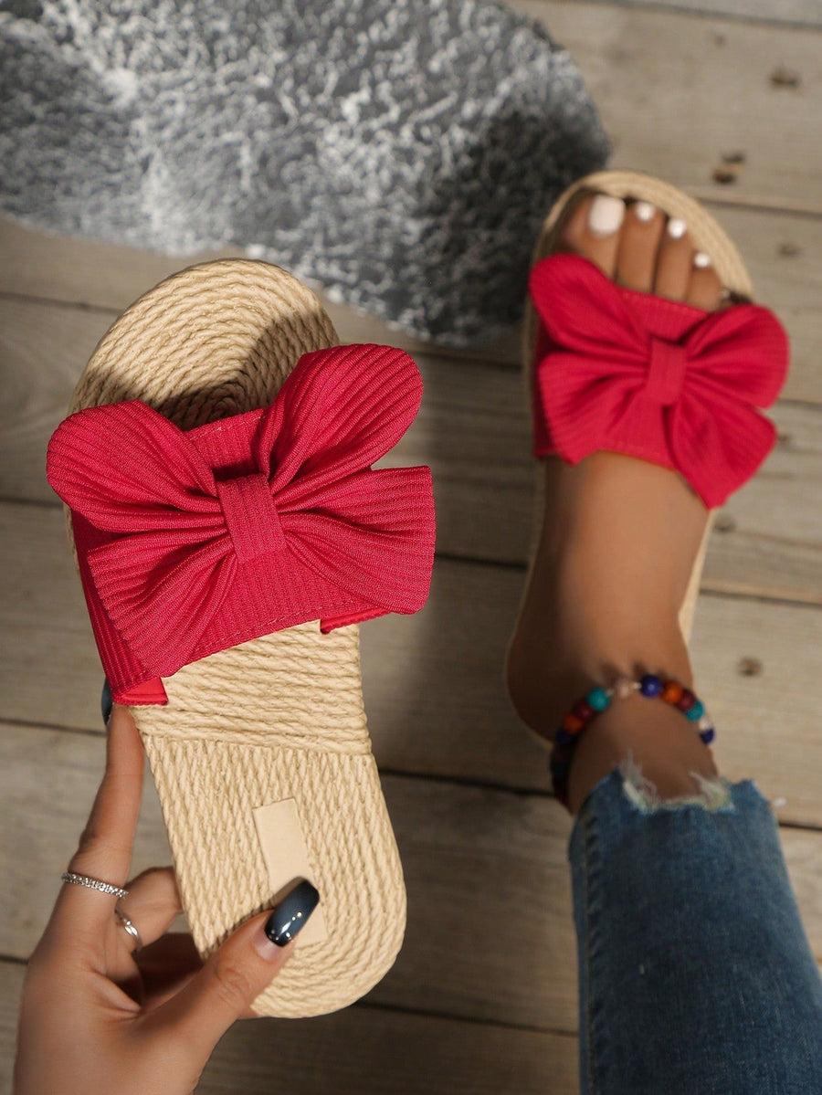 Boho Sandalen mit Schleife & Jutefußbett – Sommerlich & Bequem | Zendoo.de