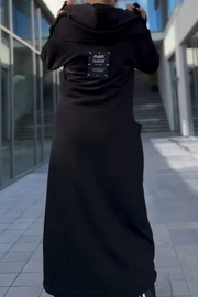 Nana Hoodie mit Reißverschluss | Schwarz