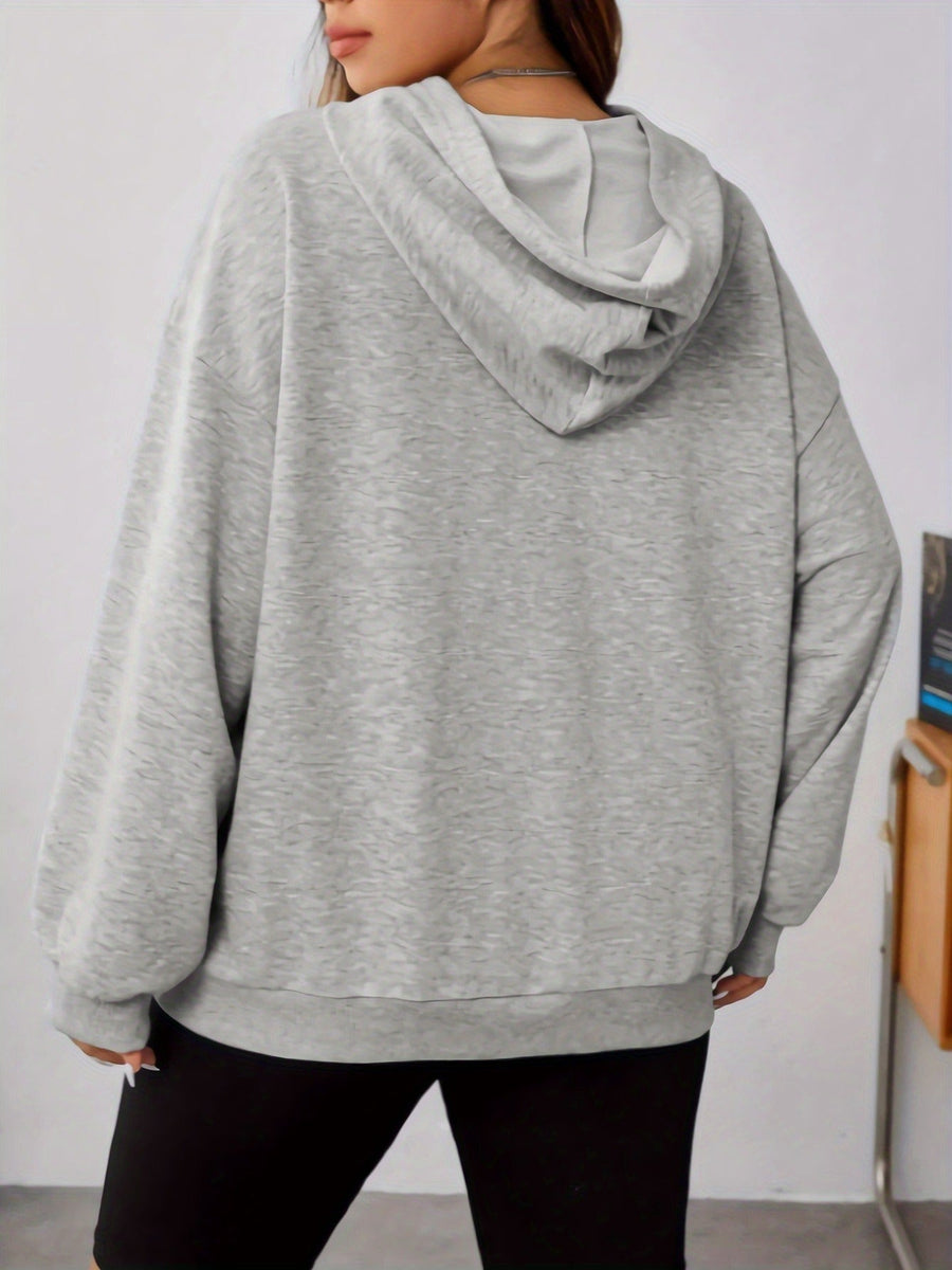 Heidi-Mode | Sweat Pullover Hoodie mit Katzenprint und Kapuze für Frauen Perfekt für lässige Tage