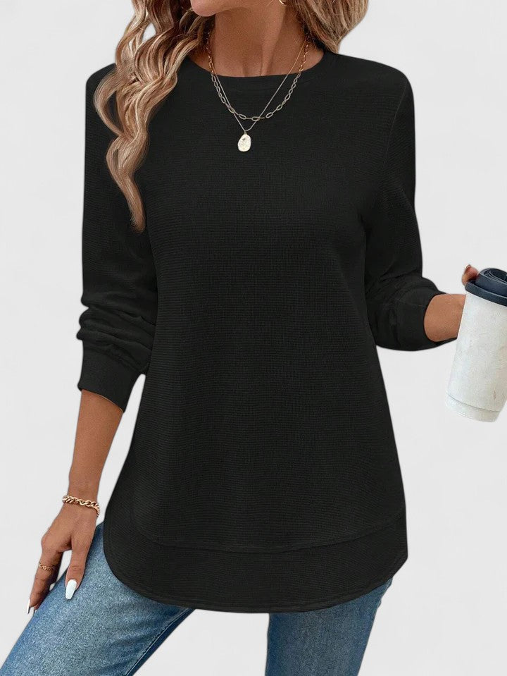 Arvenne Top mit Seitenschlitz | Übergangsjacke für Damen