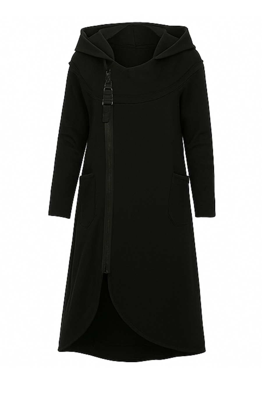 Nana Hoodie mit Reißverschluss | Schwarz