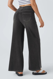 Evanna Hose mit hoher Taille | Schwarz