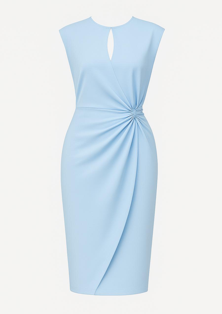 Mirabel Zeitloses Chic-Kleid | Hellblau