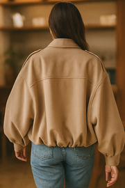 Nala Vintage Oversized Jacket | Beige