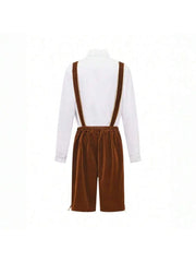Oktoberfest Lederhosen Set für Herren – Traditionelle Trachtenhose mit Hemd