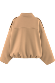 Nala Vintage Oversized Jacket | Beige