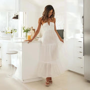 Sophia - Neckholder-Maxikleid für Damen | Strandmode Maxikleid im Bohemian-Stil