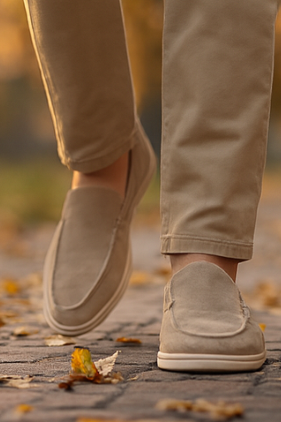 Chase Elegante Wildleder-Loafer | Khaki