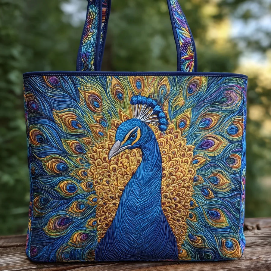 Bianca | Handtasche im Pfau Motiv