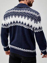 Elroy - Lässiger Pullover Mit Geometrischem Muster