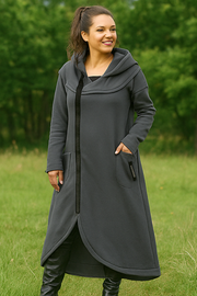 Nana Hoodie mit Reißverschluss | Grau