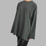 Bequemes | Oversize Langarm-T-Shirt-Kleid für dich