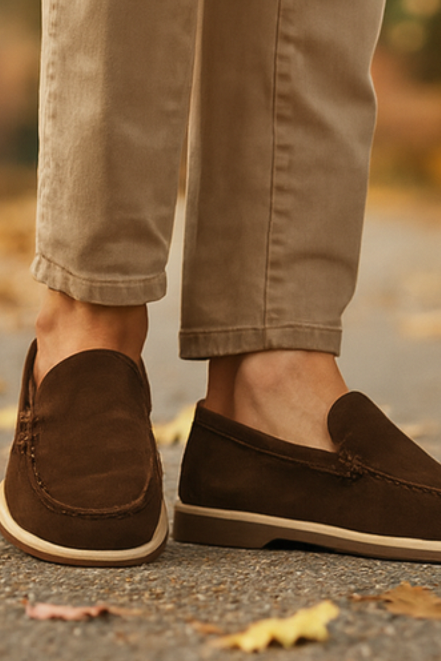 Chase Elegante Wildleder-Loafer | Braun
