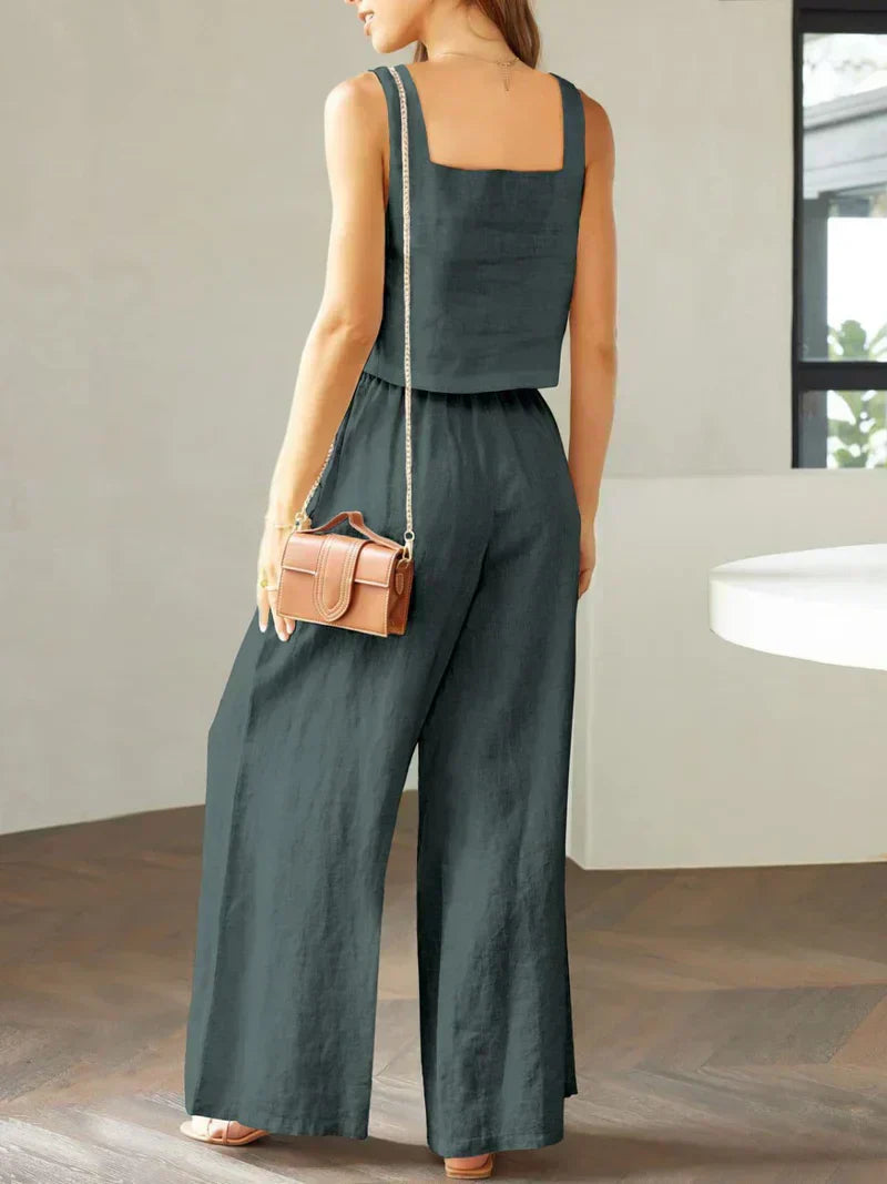 Isabella | Damen Set aus Top und Hose für stilvolle Outfits