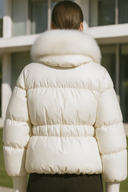 Indila | Jacke mit Fellkragen