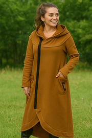 Nana Hoodie mit Reißverschluss | Braun