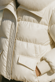 Indila | Jacke mit Fellkragen