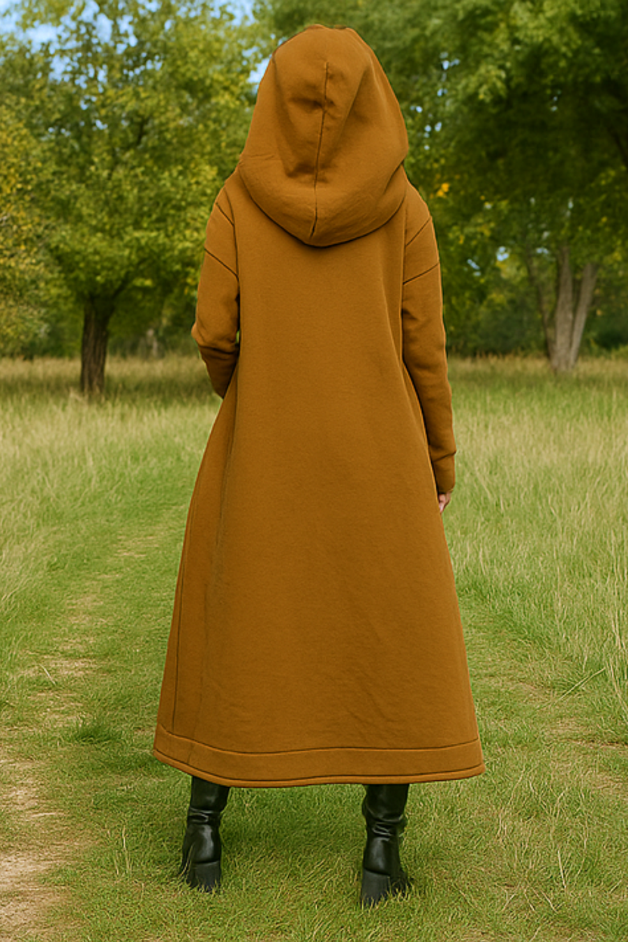 Nana Hoodie mit Reißverschluss | Braun