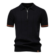 Johncena – Lässiges Polohemd Mit Reißverschluss Im Sportstil