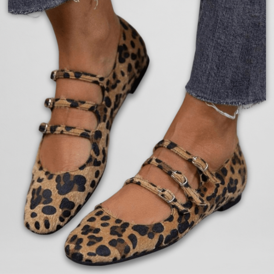 Gesche – Ballerinas Mit Tierprint