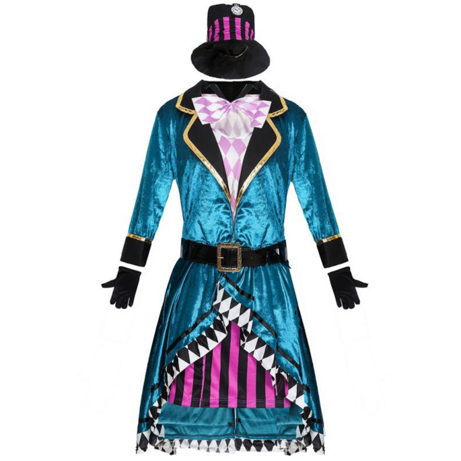 Damen Halloween Kostüm Zirkus | Jacke mit Minirock Set